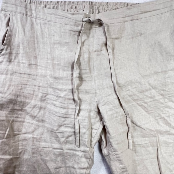 IXIMO Womens Pants Barrel Leg Linen XXL Lagenlook Coastal Beach Cream Athleisure - Picture 5 of 14